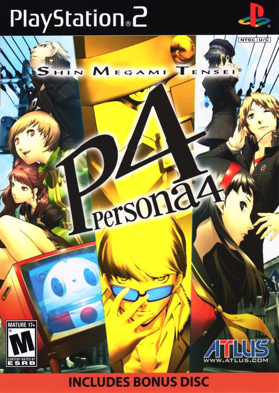 Persona 4 box art for Playstation 2